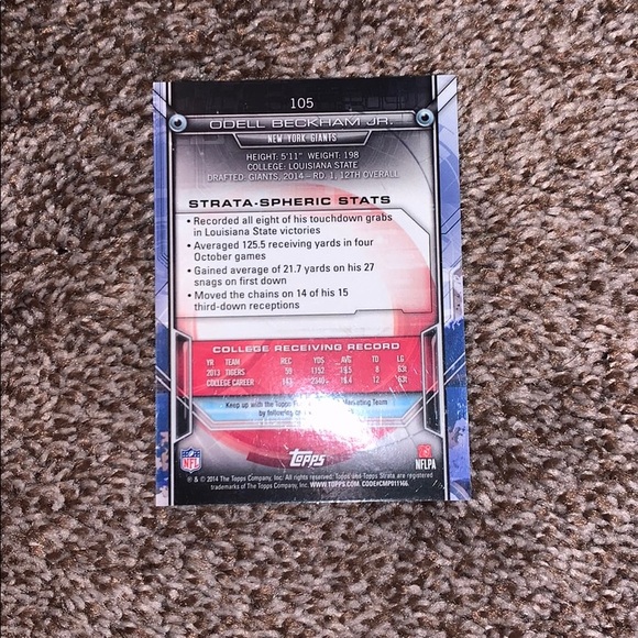 OBJ ROOKIE CARD - Picture 2 of 2